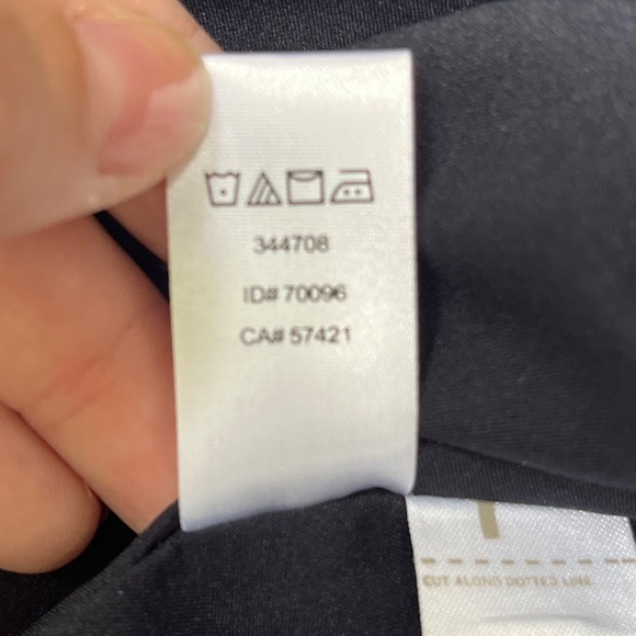 Loft Chiffon Spaghetti Strap Dress, Navy, XS - Picture 6 of 8